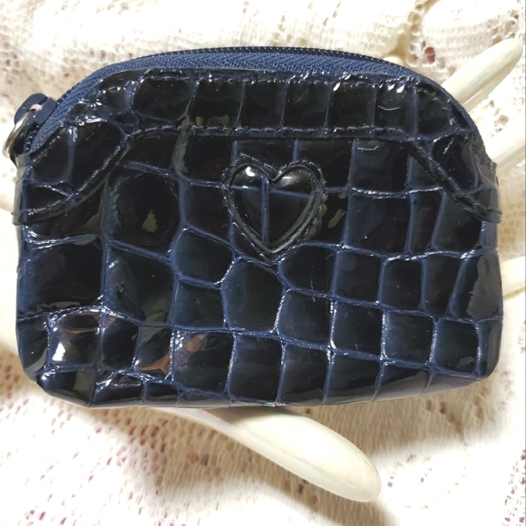 Brighton Accessories - Brighton Blue  Patent Leather Mock Crock Coin Purse Pouch